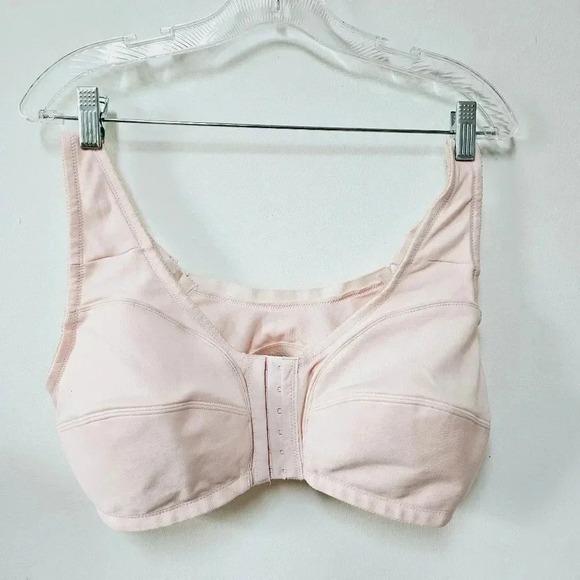 Comfort care cotton front closure pink bra 42B - Picture 5 of 8